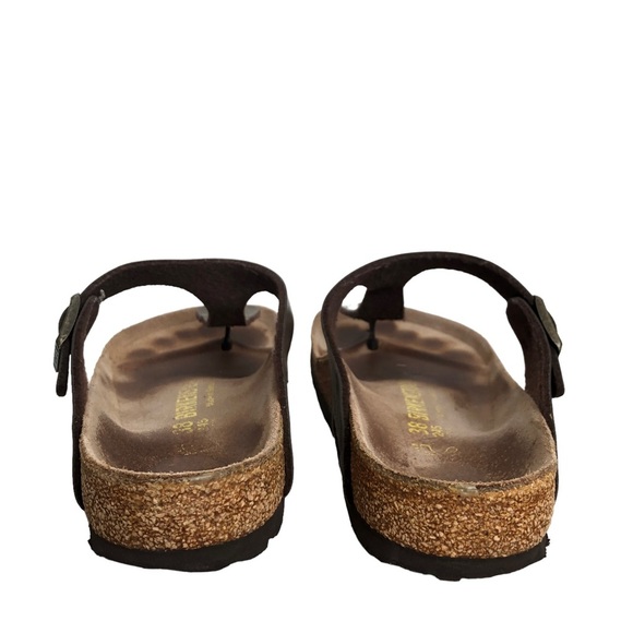 BIRKENSTOCK‎ Brown Gizeh T strap Thongs SANDALS Size EUR 38 US Womens 7 - Picture 4 of 6
